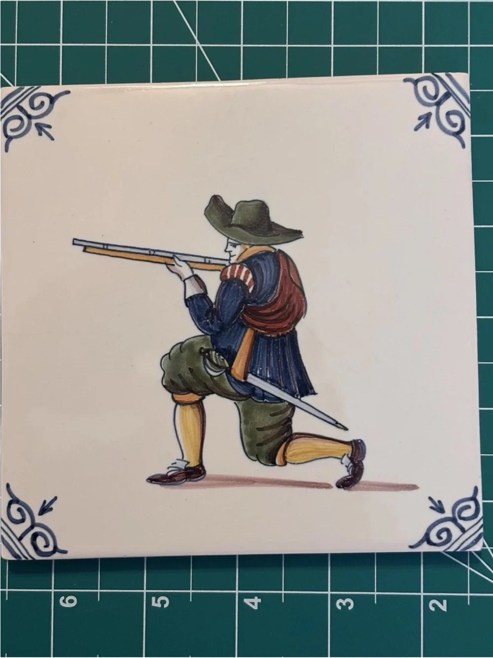 Rare Makkum Tile Pottery Design